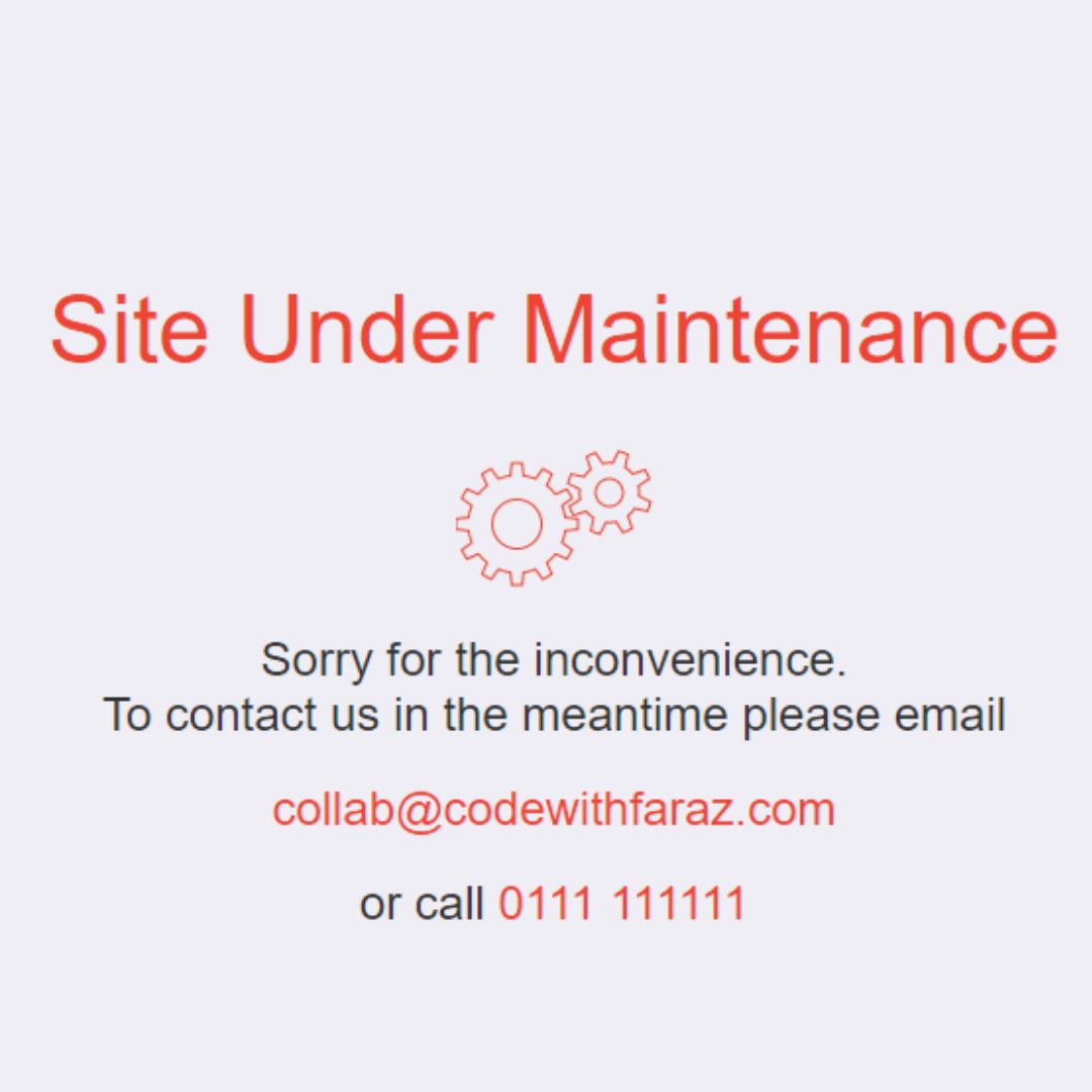 creating a maintenance page that delights users a guide to using html and css.jpg
